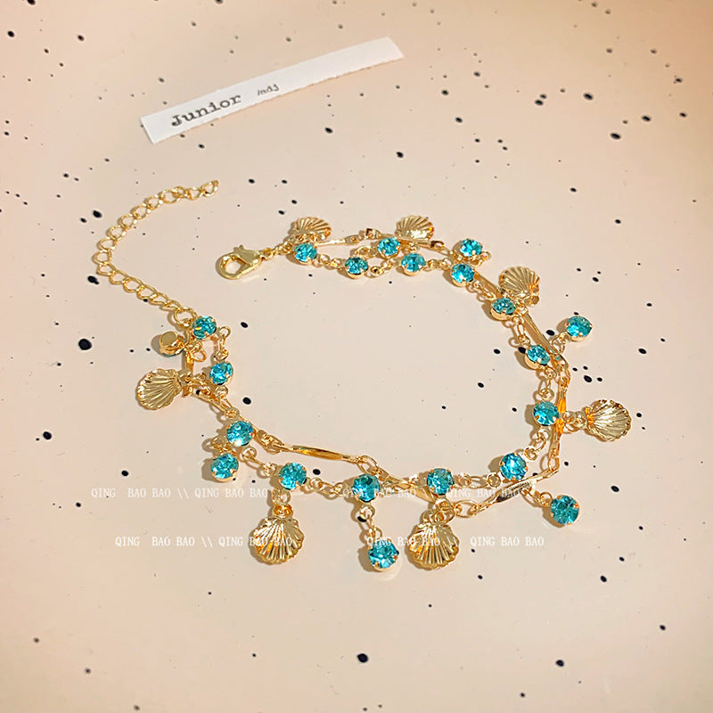 Wholesale titanium steel female niche all-match light luxury high-end lovers bracelet